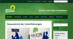 Desktop Screenshot of gruene-badschoenborn.de