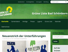 Tablet Screenshot of gruene-badschoenborn.de